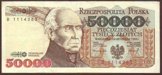 Poland 50,  000 Zlotych 1993