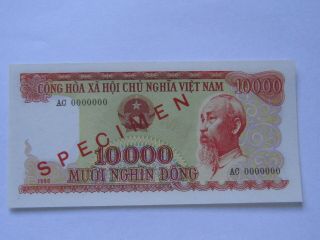 Vietnam Specimen 10000 Dong 1990 Unc