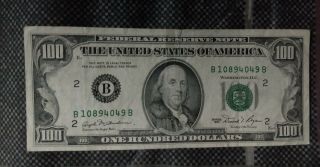 Series 1981 Federal Reserve Note $100 One Hundred Dollar Note