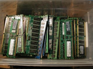 12 Lbs of Server,  laptop and desktop RAM for GOLD RECOVERY 2