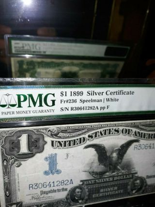1899 Black Eagle One Dollar Silver Certificate PMG VF30 3