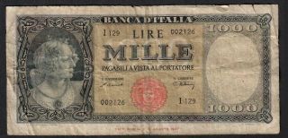 1000 Lire From Italy 1943