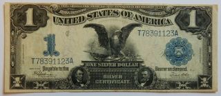 1899 - $1.  00 - Black Eagle - Silver Certificate Note - Vf - Xf