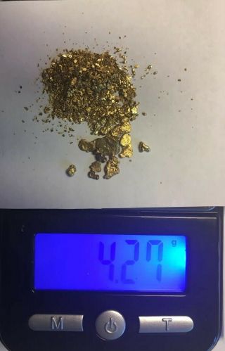 Alaskan Chunky Gold Nuggets 4.  27 Grams,  / -.  01 Range 20 - 22k
