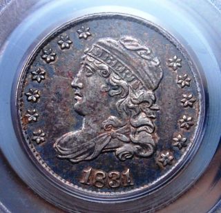 1831 Capped Bust Half Dime Pcgs Au 53 Appealing Color And Luster Well Struck