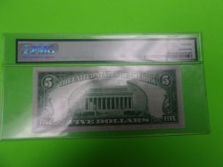 FR.  1850 D $5 1929 Federal Reserve Bank Note Cleveland D - A Block Choice PMG 55 4
