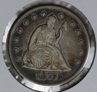 1875 - Cc Twenty Cent Piece