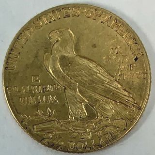 1914 D $2.  50 Indian Head Gold Quarter Eagle Great Eye Appeal Low Mintage 2