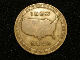 Ibew Neca Challenge Coin Medallion Token Ohm 