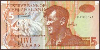 Zealand 5 Dollars 1992 Gem Unc