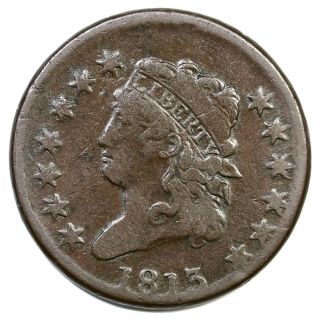1813 S - 293 R - 2 Classic Head Large Cent Coin 1c