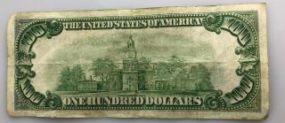 Series of 1928 A $100 Dollar Federal Reserve Note (Redeemable in Gold) Chicago 2