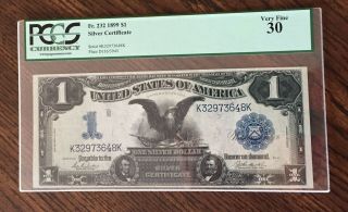 1899 $1 Silver Certificate Pcgs Black Eagle