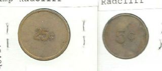 US military token for Vietnam war=34th SS BN - Camp Radcliff - An Khe - VN4540a/b - N A9 2