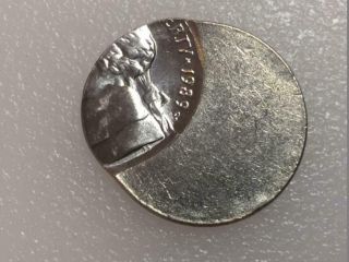 1989 P Us Error Nickel,  60 Off Center,  Coin