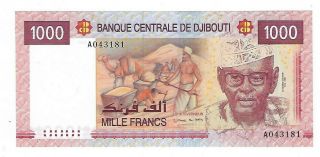 Djibouti 1000 Francs Banknote 2005 Unc.  Ep - 7806