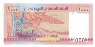 Djibouti 1000 Francs banknote 2005 Unc.  EP - 7806 2