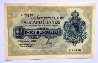 Falkland Island 1 Pound 1982 Banknote -