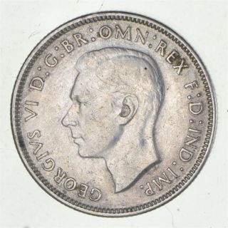 Silver - World Coin - 1943 Australia 1 Florin - World Silver Coin - 11.  3g 493