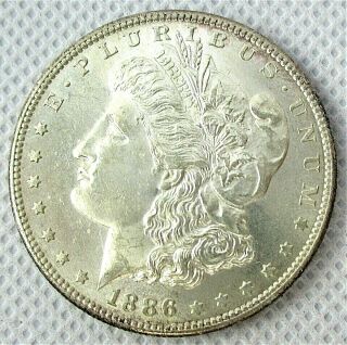 1886 S Morgan Silver Dollar $1 United States Coin
