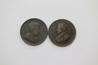 Hong Kong 1 Cent 1905,  1919 Details B18 Xl21