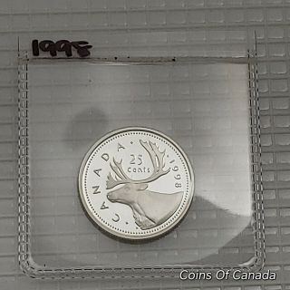 1998 Canada 25 Cents Quarter Silver Proof Ultra Heavy Cameo Coin Coinsofcanada