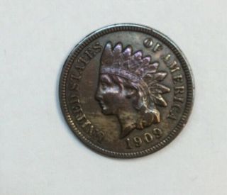 1909 S Indian Head Cent Key Date Penny
