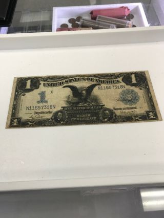 Series Of 1899 $1 Black Eagle Silver Certificate Parker / Burke