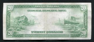 FR.  991b 1914 $20 TWENTY DOLLARS FRN FEDERAL RESERVE NOTE CHICAGO,  IL VERY FINE, 2