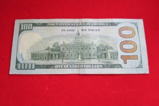 US One Hundred Dollar Star Note 2009 A US Star Note Low Serial US $100.  00 Bill 2
