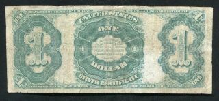 FR.  223 1891 $1 ONE DOLLAR “MARTHA” SILVER CERTIFICATE CURRENCY NOTE 2