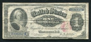 Fr.  222 1891 $1 One Dollar “martha” Silver Certificate Currency Note (c)