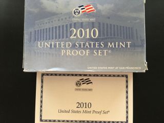 2010 United States Proof Set W/box And