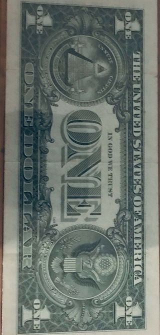 One Dollar 1957 Silver Certificates error Note Thanks 2