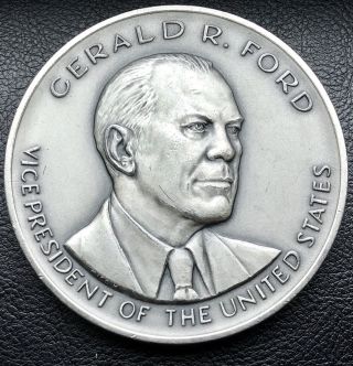 Gerald R.  Ford Vice President Of The U.  S.  A.  4.  28 Oz.  999 Silver Art Coin (0026)