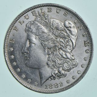 Au/unc - 1882 - O Morgan Silver Dollar $1.  00 218