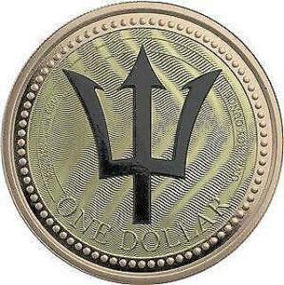 Barbados 2018 $1 Trident 1 Oz Silver Quartet Metal Ennobling Coin
