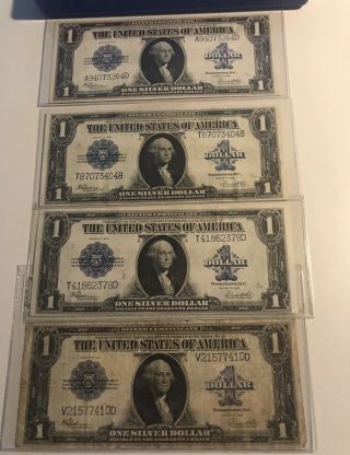 1923 4 Notes Series United States $1 Silver Certificate Large Notes Fr 237
