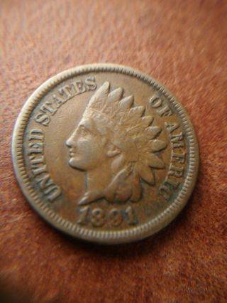 1891 Indian Head Penny - Cent (u6)