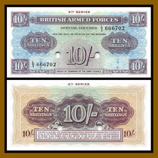 Great Britain (british Armed Forces) 10 Shillings,  Nd 1962 P - M35b 4th Series Unc