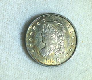 1829 Capped Bust Half Dime 1/2