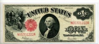 1917 $1 One Dollar Large Bill Legal Tender United States Note 222 A