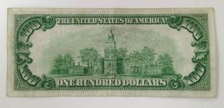Series of 1928 A $100 Dollar Federal Reserve Note (Redeemable in Gold) Chicago 2