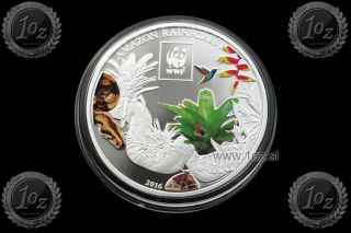 Tanzania 100 Shillings 2016 (wwf Amazon Rainforest) Color Coin Prooflike