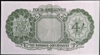 Bahamas 4 Shillings P13 Queen Elizabeth QEII 1953 British CHOICE gEF PMG 100 2