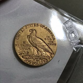 Denver Gold 1914 - D Indian Head $2.  50 Quarter Eagle U.  S.  2 1/2 Ebucks Eligible 2