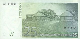 ESTONIA - 25 krooni 2007 uncirculated banknote 2