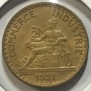 France 1921 One Franc Bon Pour Uncirculated Coin