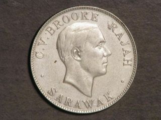 Sarawak 1927h 50 Cents Silver Vf - Xf - Scarce