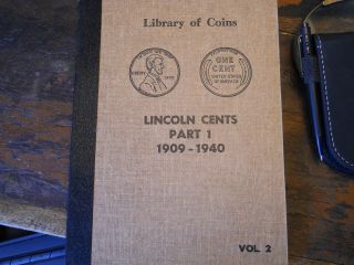 1909 To 1940 Lincoln Penny Album With 28 Pennies Mostly Vf.